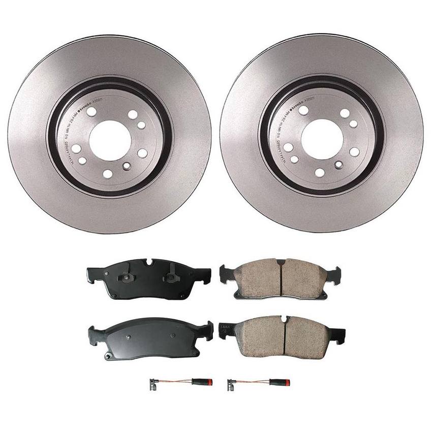 Mercedes Disc Brake Pad and Rotor Kit - Front (330mm) (Ceramic) (EURO) 1664211300 - Akebono Euro Ultra-Premium 4115219KIT